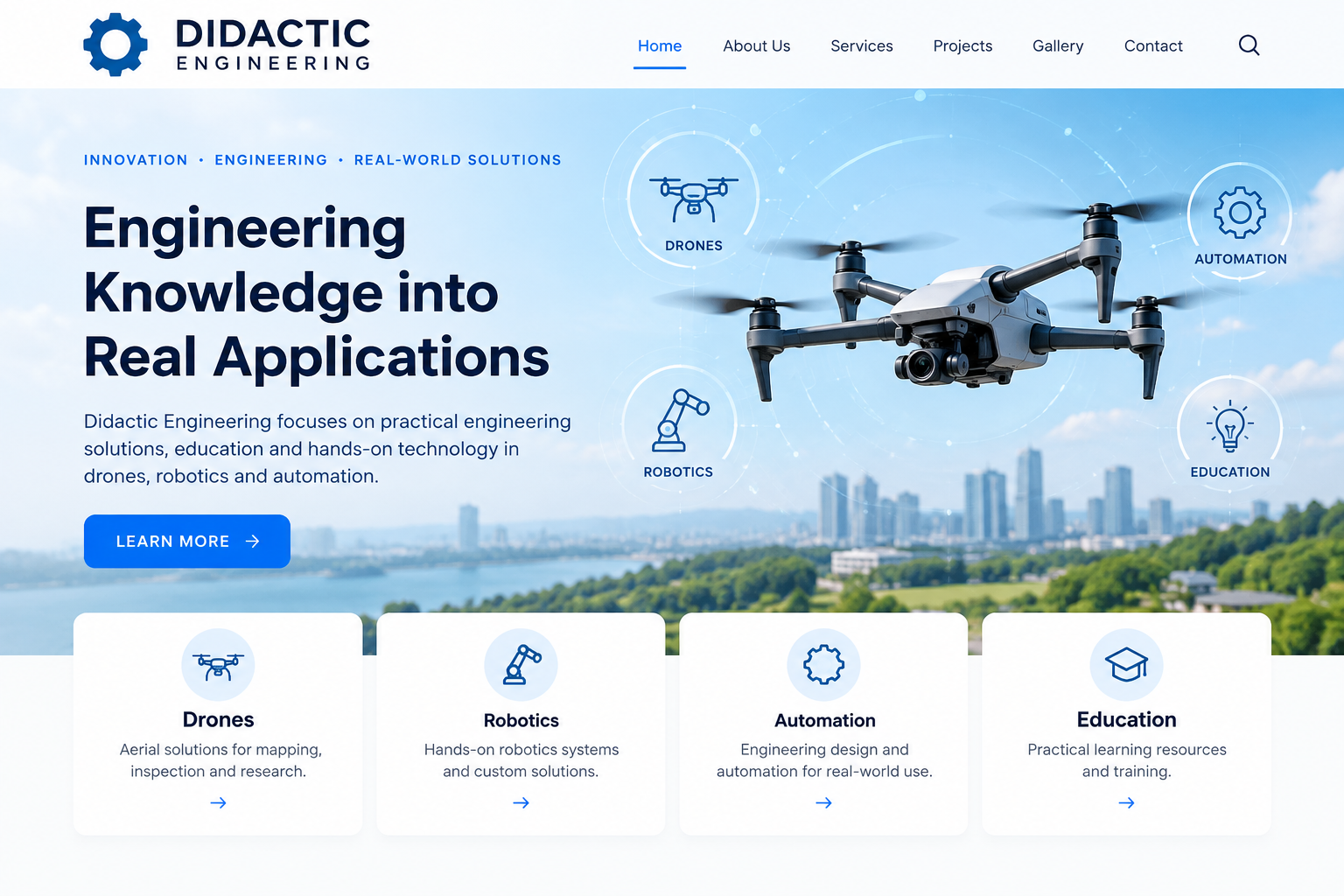 Didactic Engineering drone, robotics, automation and education